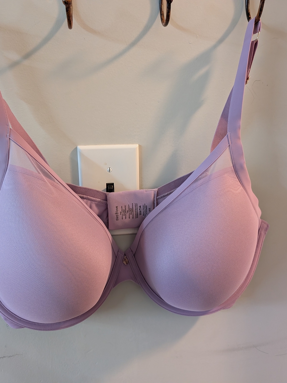 ThirdLove 24/7 Classic Uplift Plunge Bra (40E) Light Purple NWOT